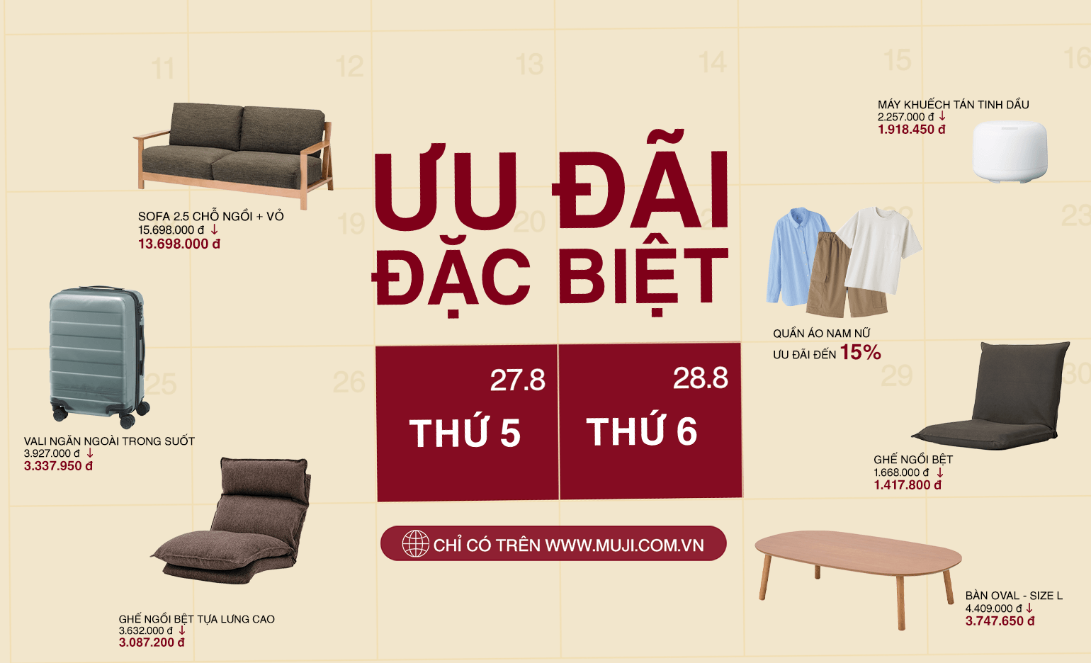 Ưu Đãi Thứ 5 & Thứ 6 Hàng Tuần