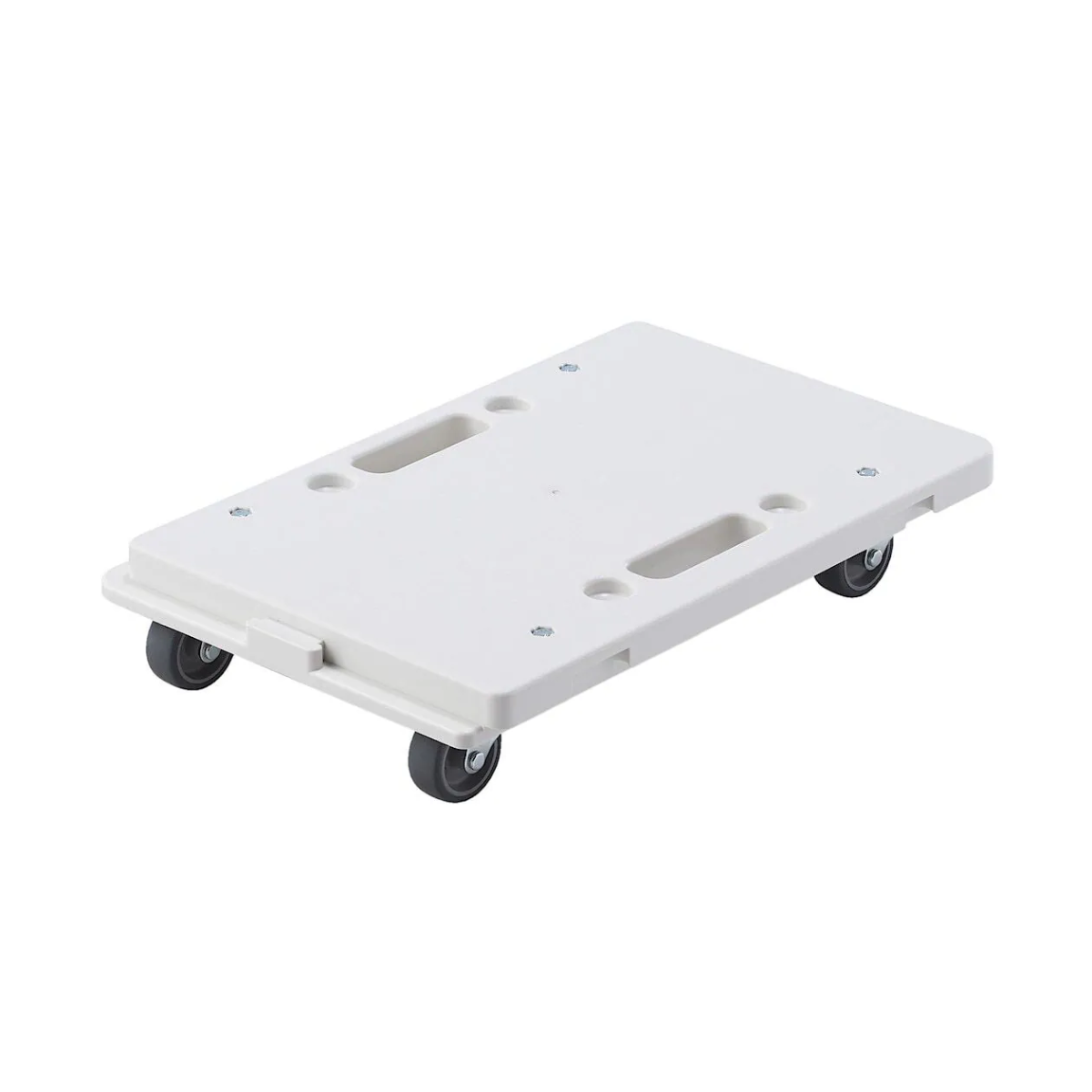 MUJI 4-Side Connectable Polypropylene Wheeled Platform - White grey