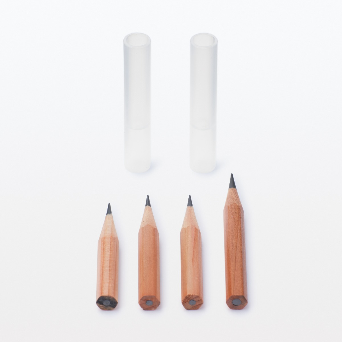 MUJI Dual-Sided Pencil Cap - Semi-transparent