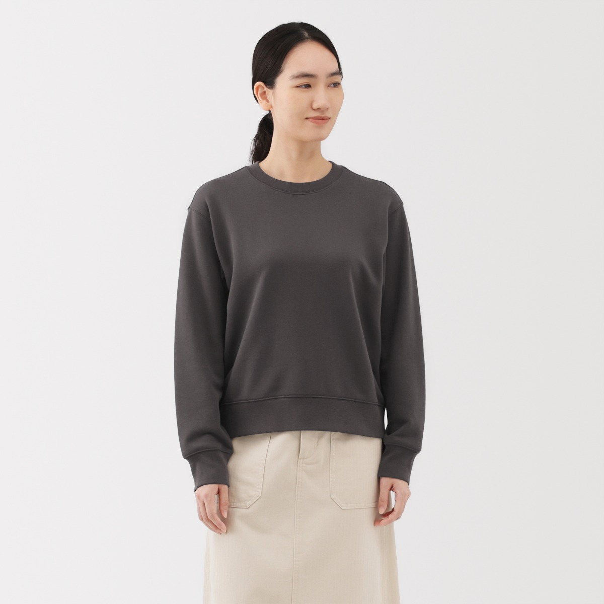 MUJI Áo Sweatshirt French Terry