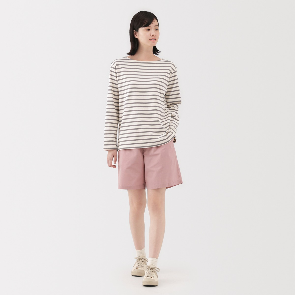 MUJI Quần Short Vải Broadcloth