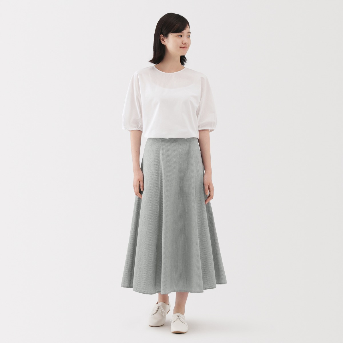 MUJI Chân Váy Xòe Cool Touch