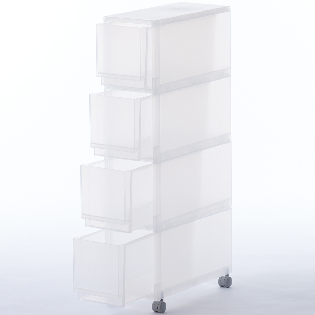 Tủ Nhựa 4 Tầng Có Bánh Xe