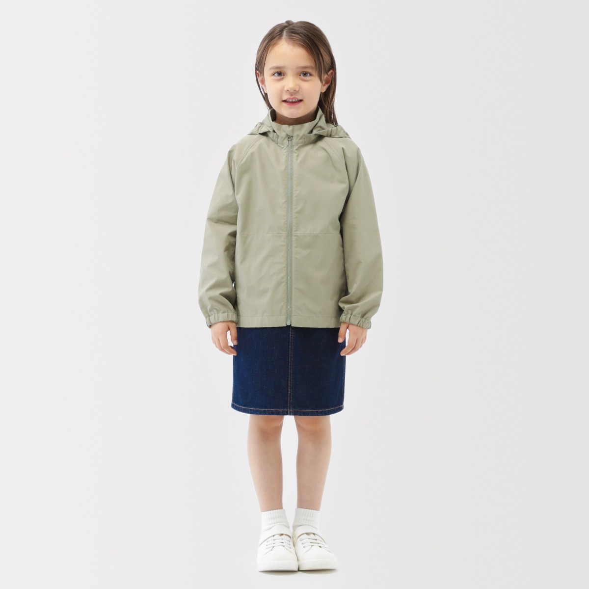 MUJI Áo Khoác Trùm Đầu Chống Thấm Nước - Trẻ Em