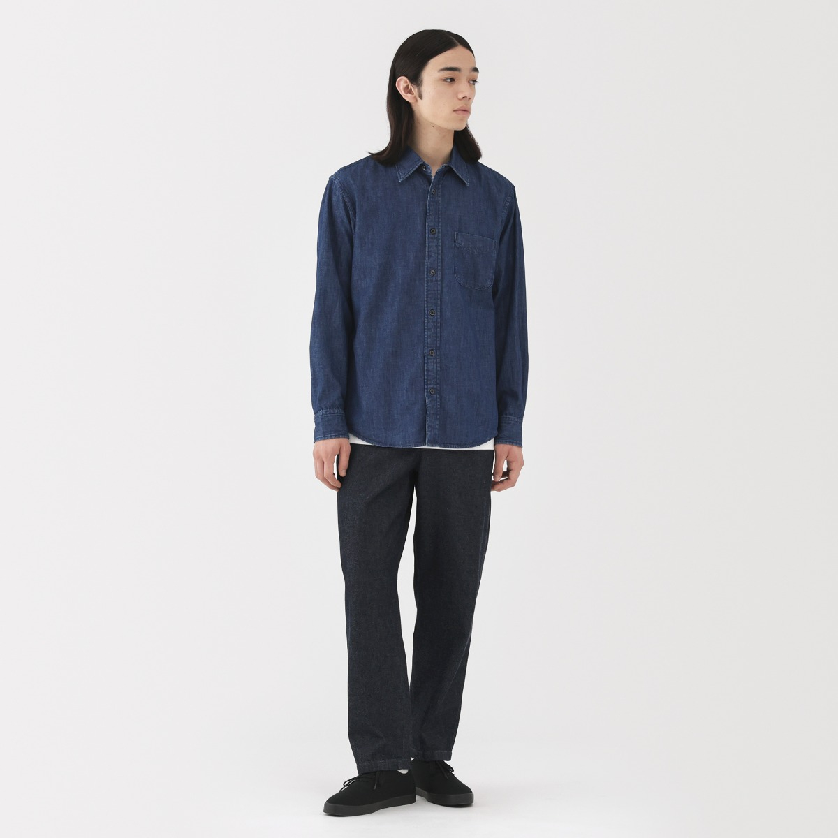 MUJI Quần Denim Nam Thoải Mái
