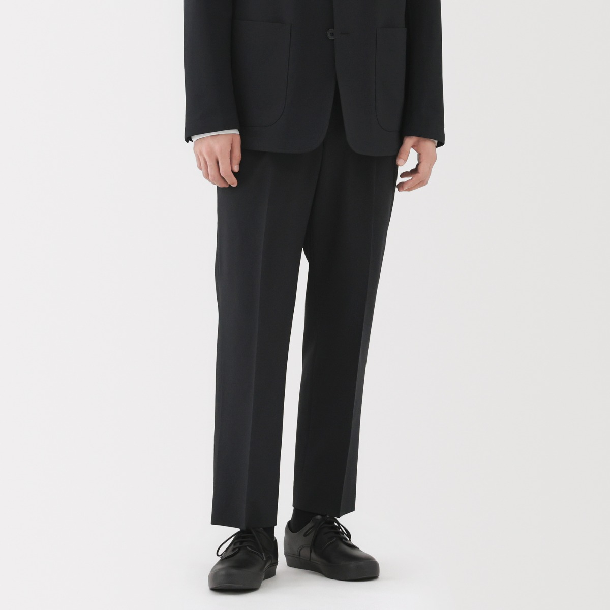 MUJI Quần Nam Co Giãn Chống Thấm Nước Xếp Ly