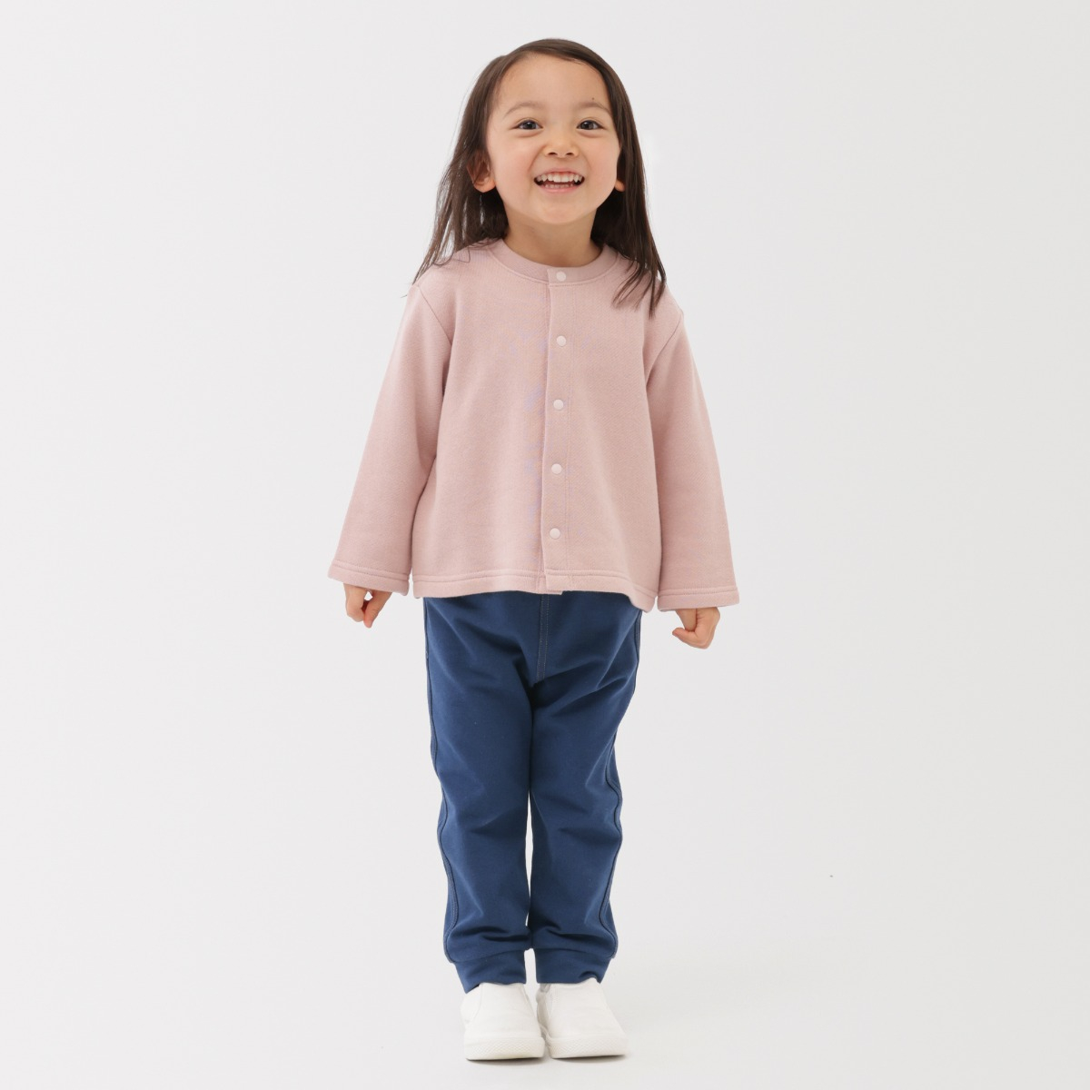 MUJI Quần Jogger Cạp Cao Giả Denim - Em Bé