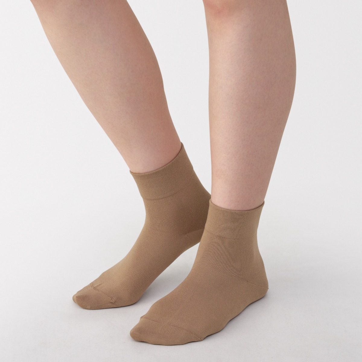 MUJI Tất Nữ Cổ Lửng Ôm 90 Độ Vải Rayon Pha Không Bó Cổ Chân