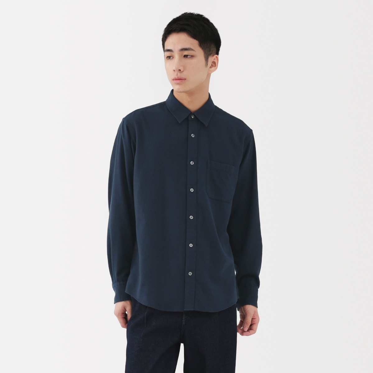 MUJI M'S Flannel L/S Shirt