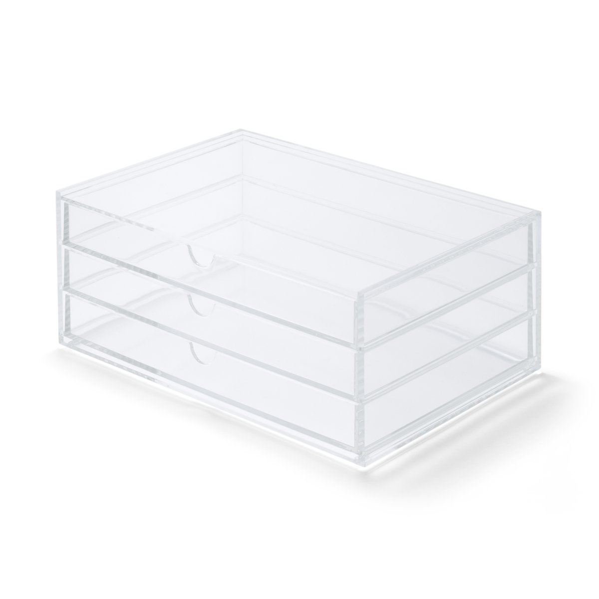 Hộp Mica - 3 Hộc Kéo, L