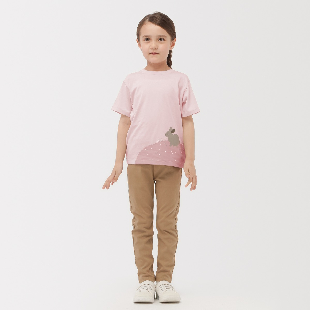 MUJI Áo Thun In Hình Ngắn Tay - Trẻ Em