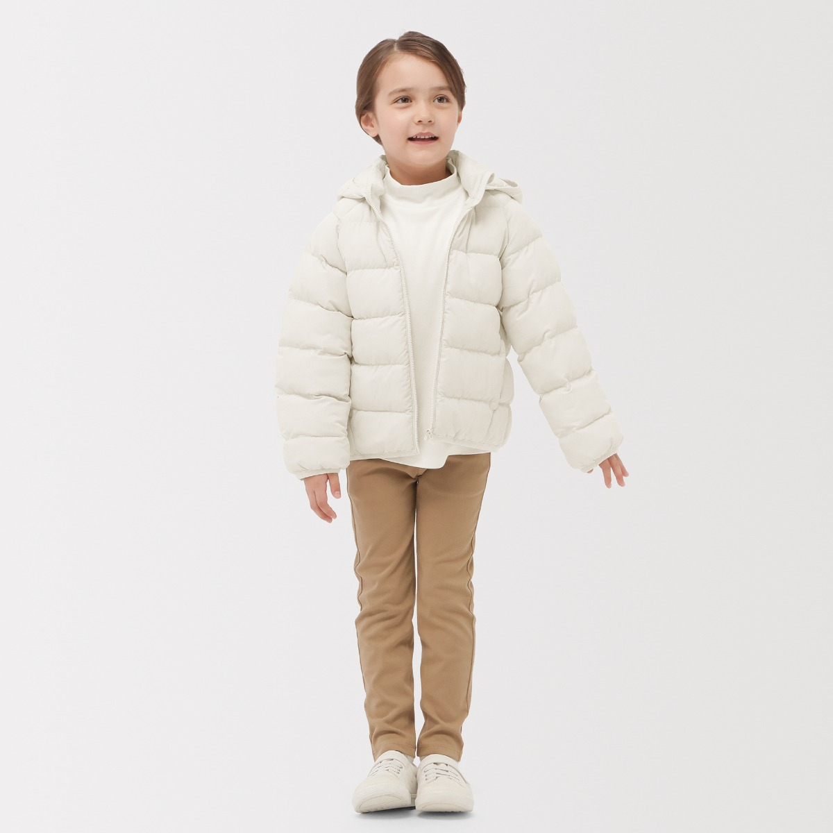 MUJI K'S Water Repellent Padded Hooded Jacket