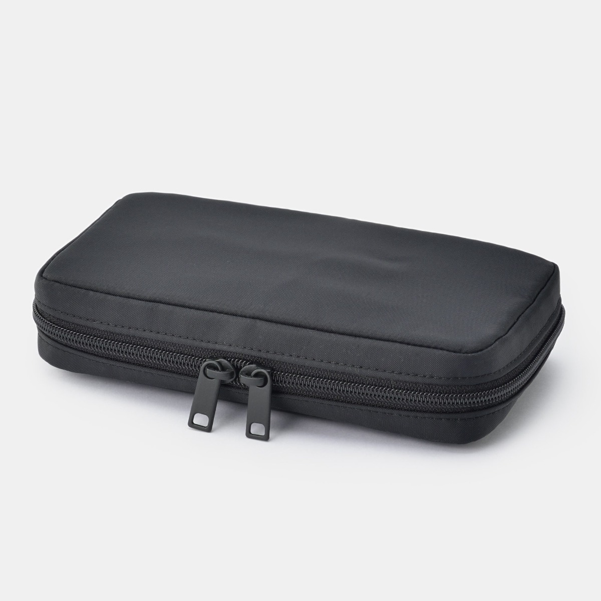 MUJI Túi Nylon Tái Chế Mở Rộng Dạng Quyển Sách - Đen