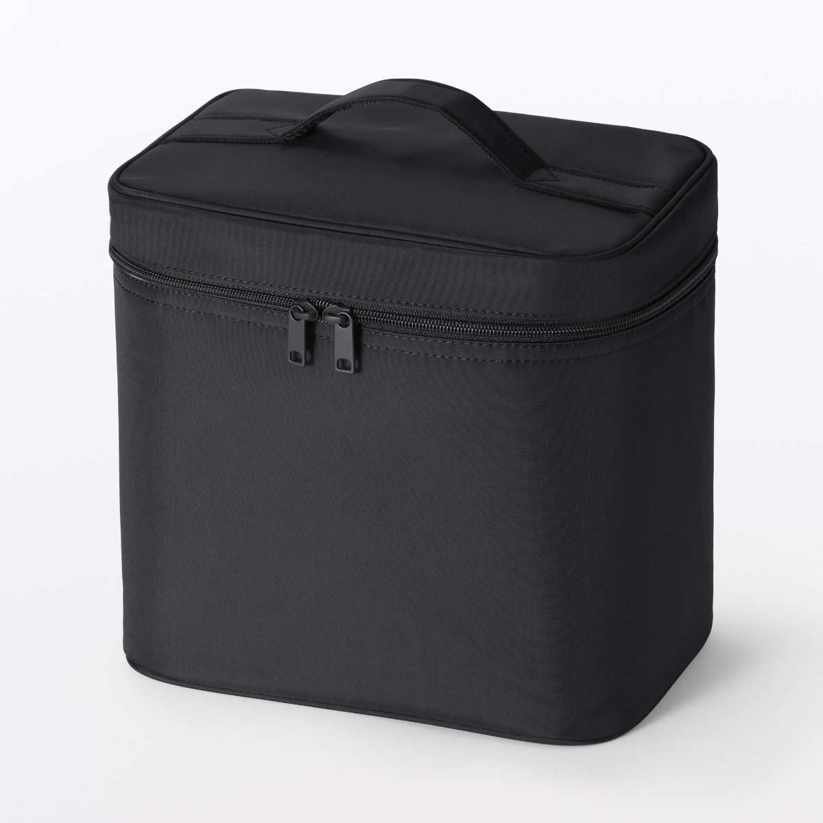 MUJI Túi Nylon Tái Chế Đựng Đồ Trang Điểm - M - Đen