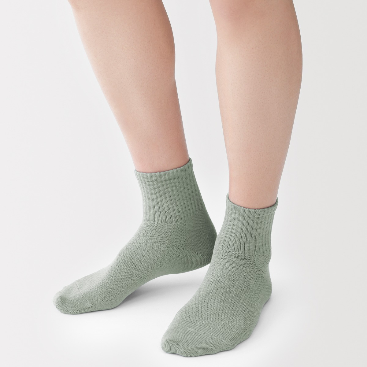 MUJI Tất Cổ Lửng Thấm Hút Mồ Hôi