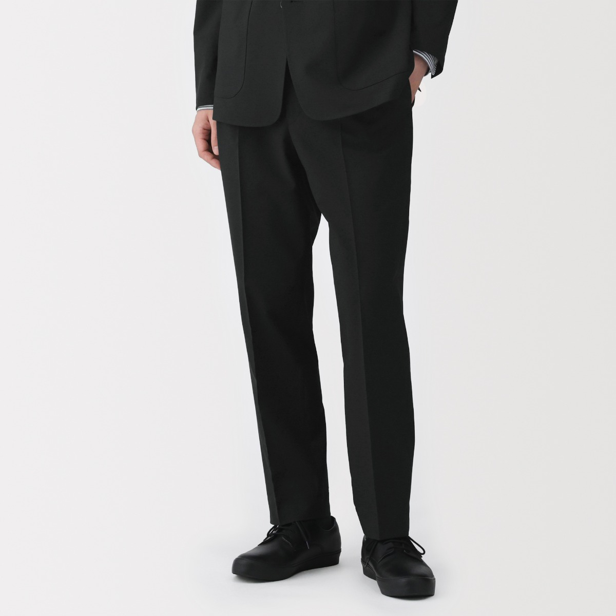 MUJI Quần Nam Co Giãn Chống Thấm Nước Xếp Ly