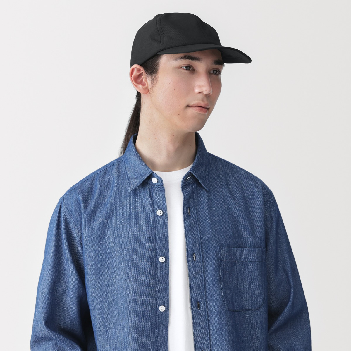 MUJI Nón Lưỡi Trai Gấp Gọn Vải Thoáng Khí Chống Tia Uv