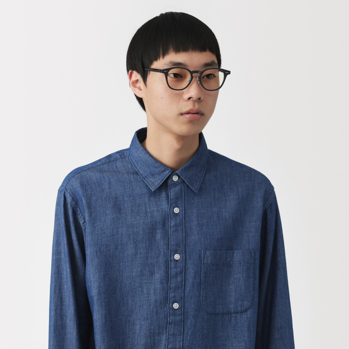 MUJI Kính Mắt Boston Chống Ánh Sáng Xanh