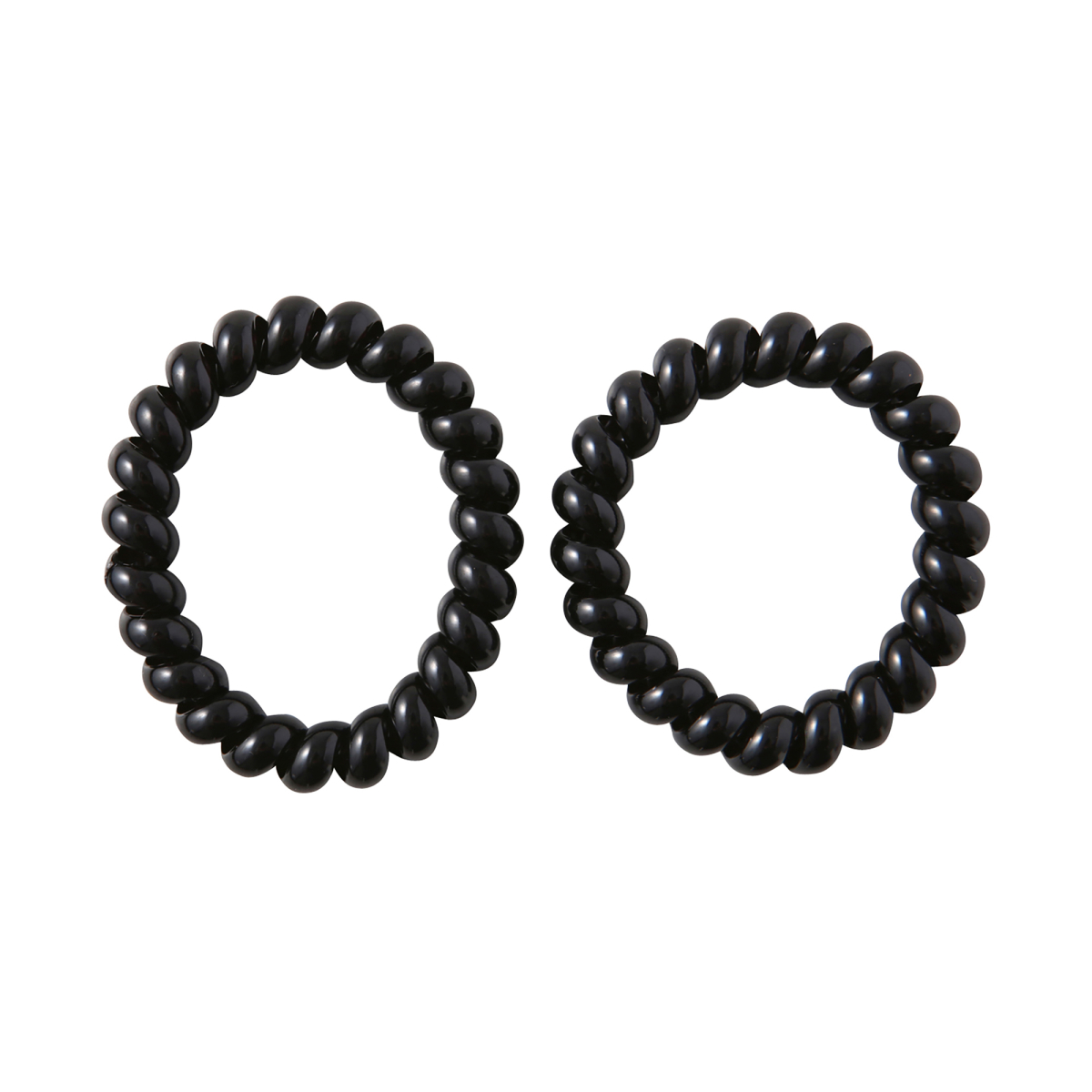 Bộ 2 Dây Cột Tóc Xoắn Bằng Nhựa