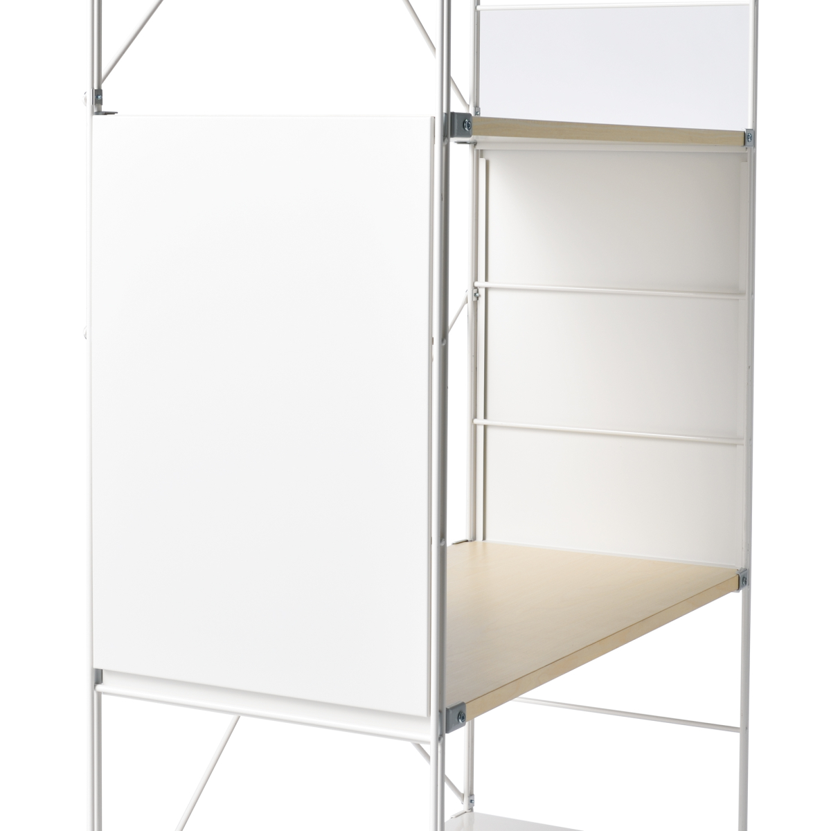 Steel Unit Shelf / Side Panel / L / Light Grey