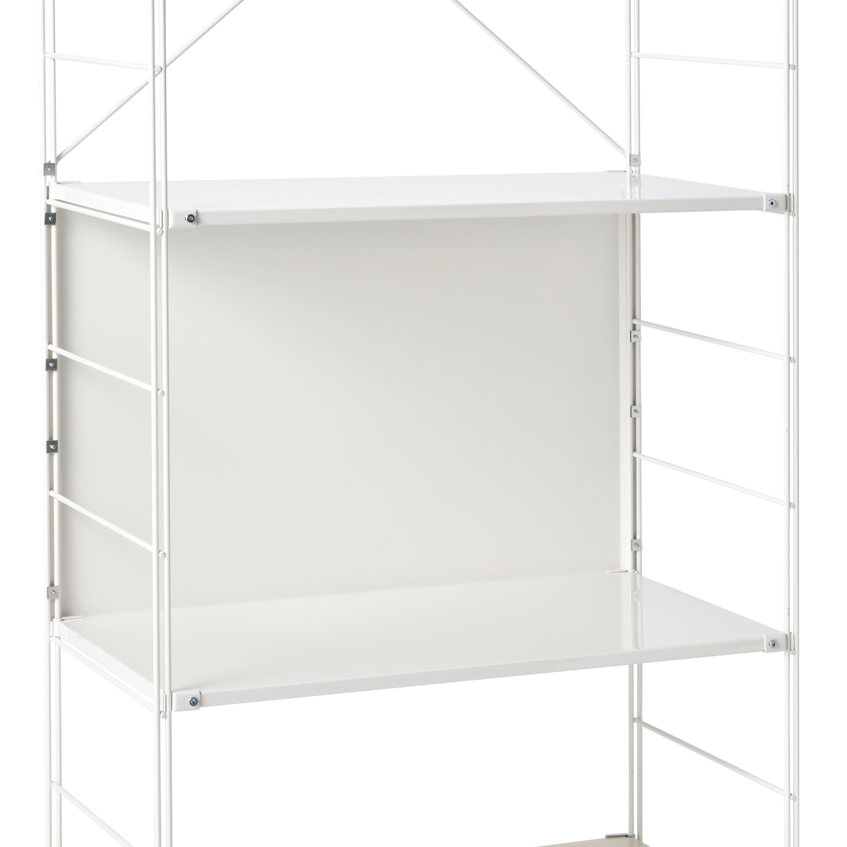 Vách Lưng Kệ Thép W84Cm - Xám Nhạt, L
