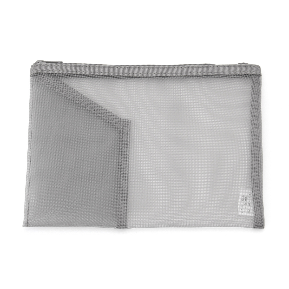 NYLON MESH POUCH WITH POCKET