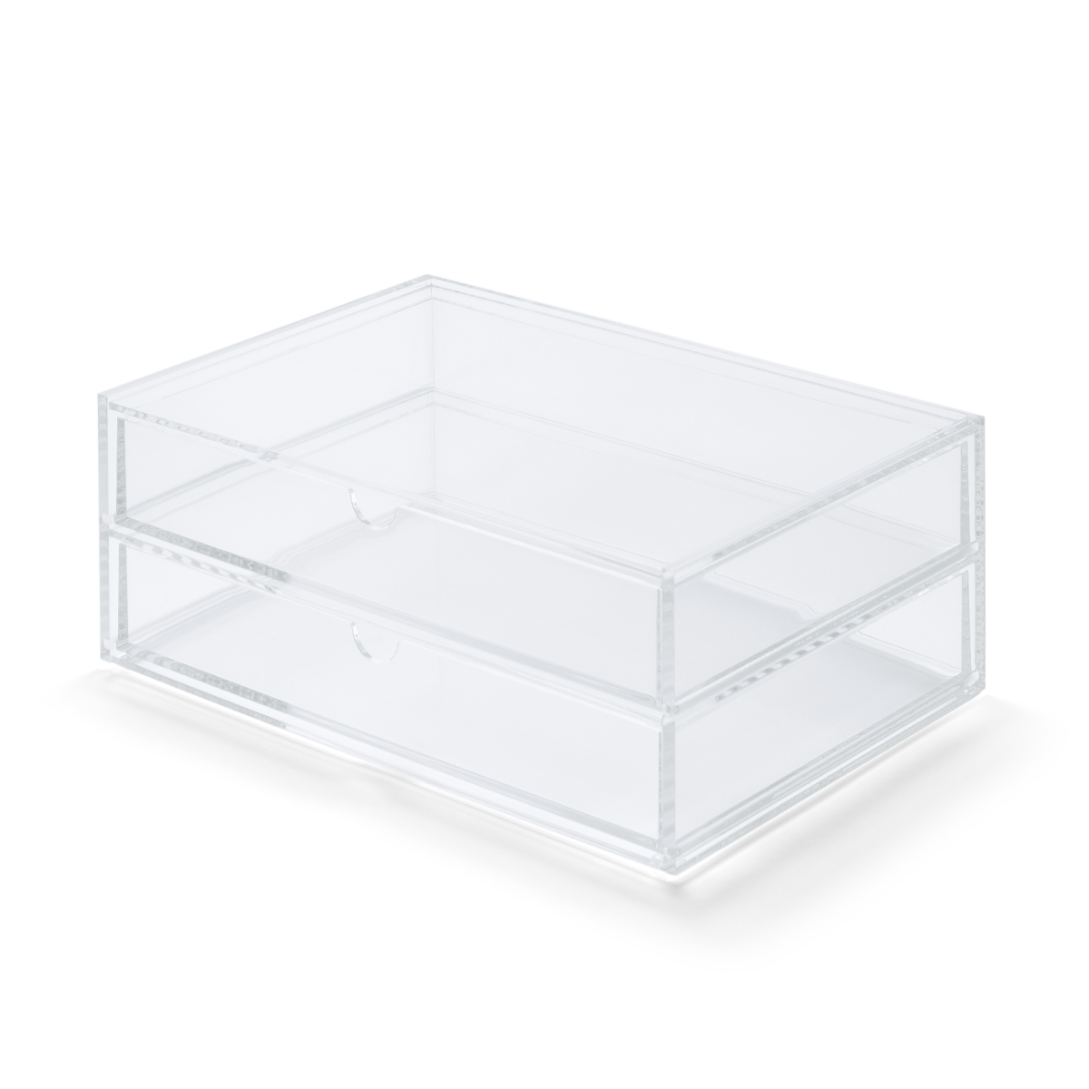 Hộp Mica - 2 Hộc Kéo, L