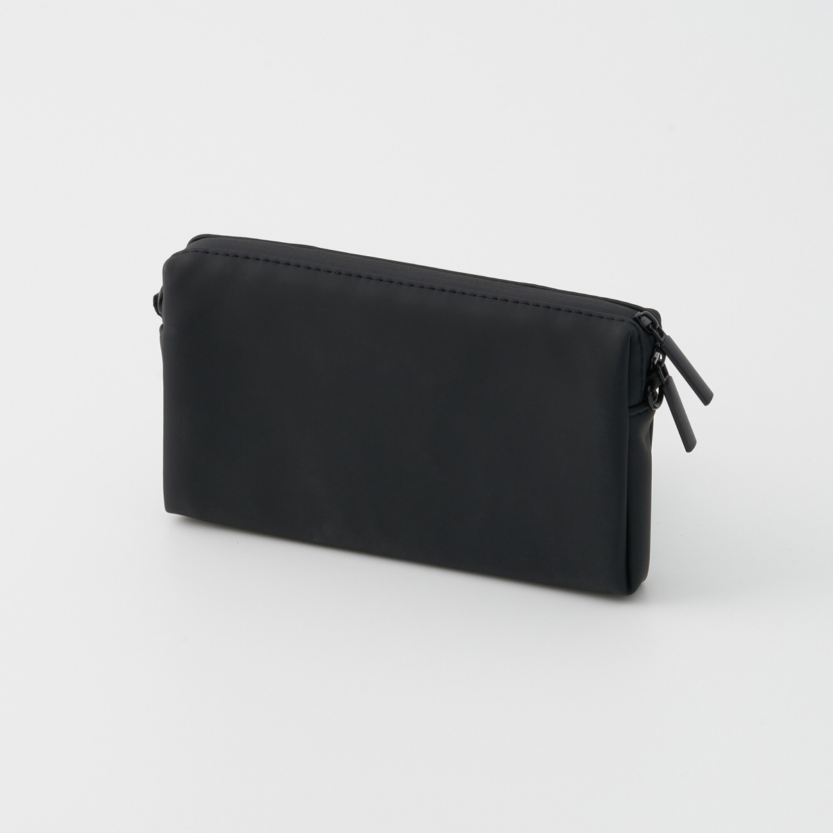 MUJI Túi Tiện Ích Đựng Phụ Kiện Hình Vuông Loại Ngang Màu Đen