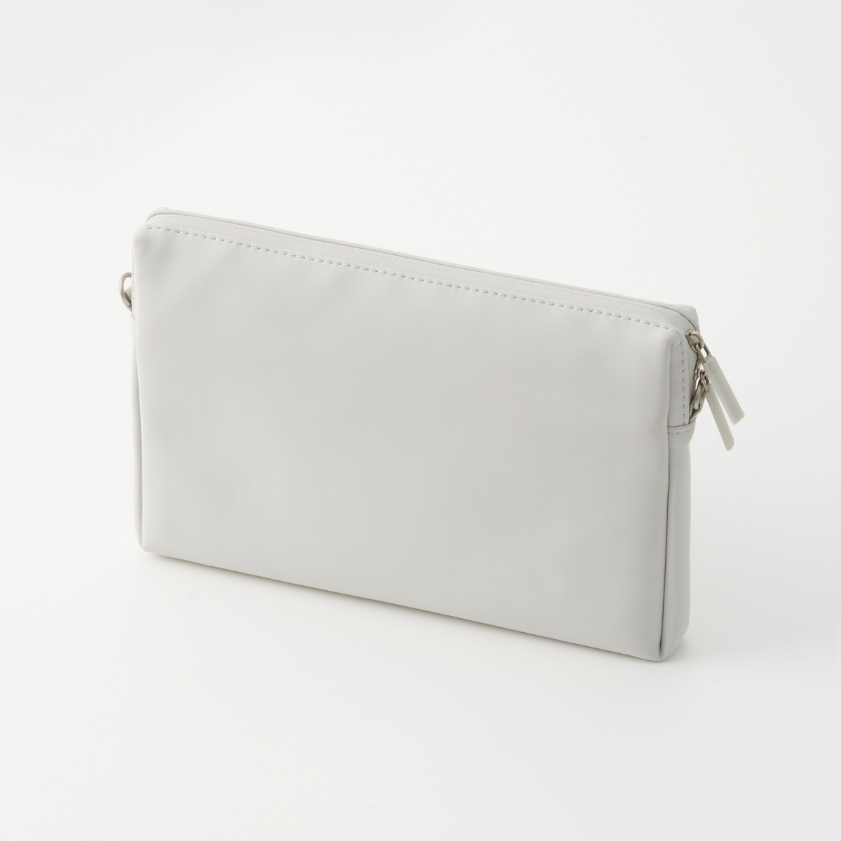 MUJI Túi Tiện Ích Đựng Phụ Kiện Hình Vuông Loại Mỏng Màu Xám