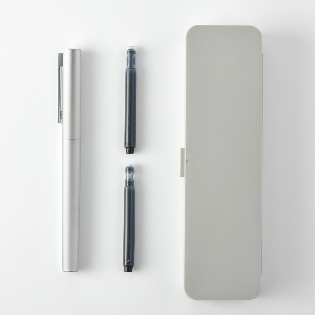 MUJI Aluminium Fountain Pen Set