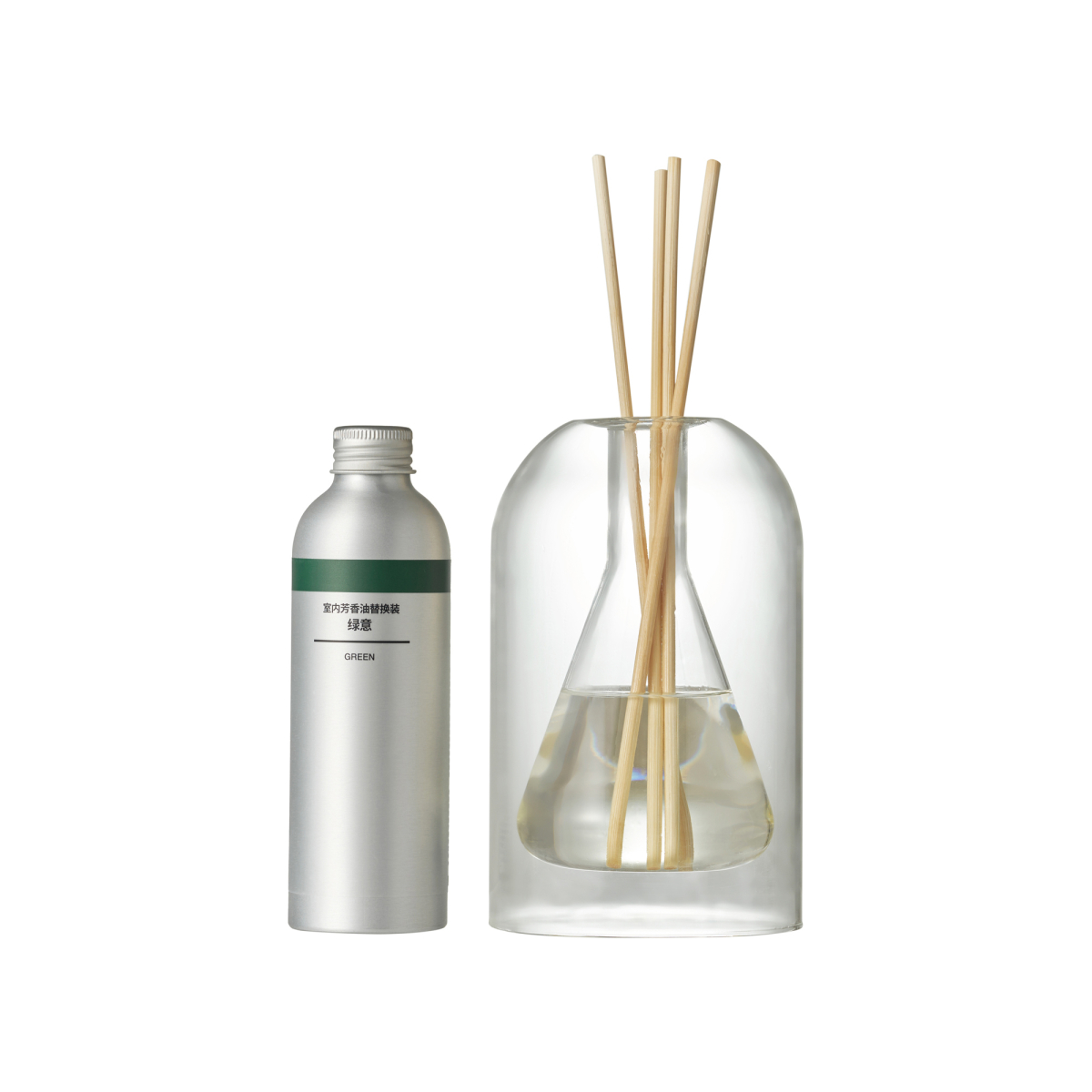 Interior Fragrance Oil Set Triangle Green