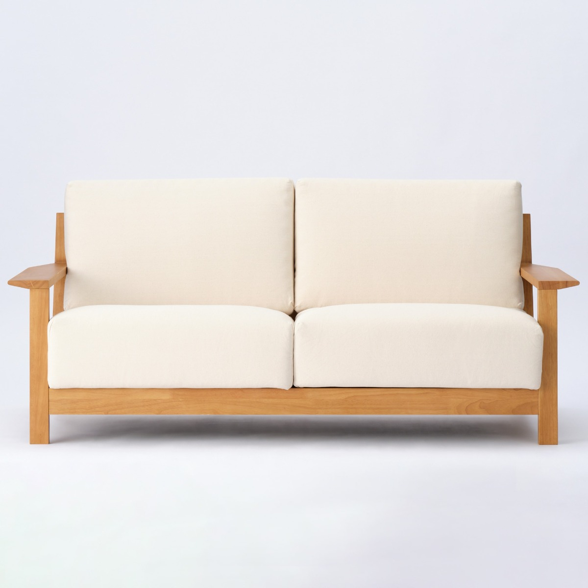 MUJI Sofa Cover/Wooden Sofa 2.5 Seater