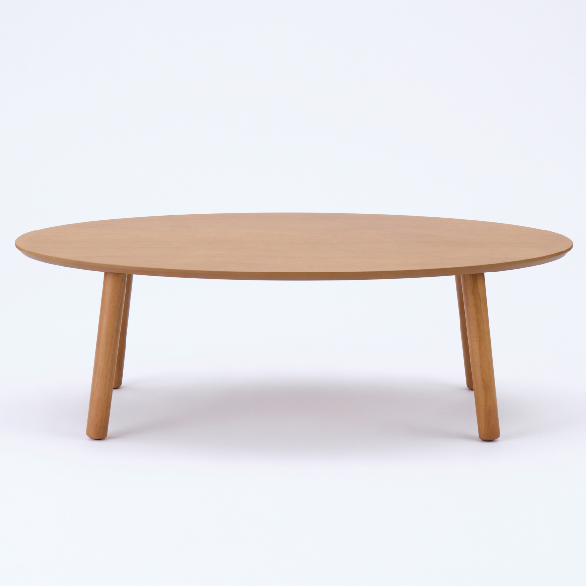 [A] Bàn Gỗ Thấp Oval - Size S