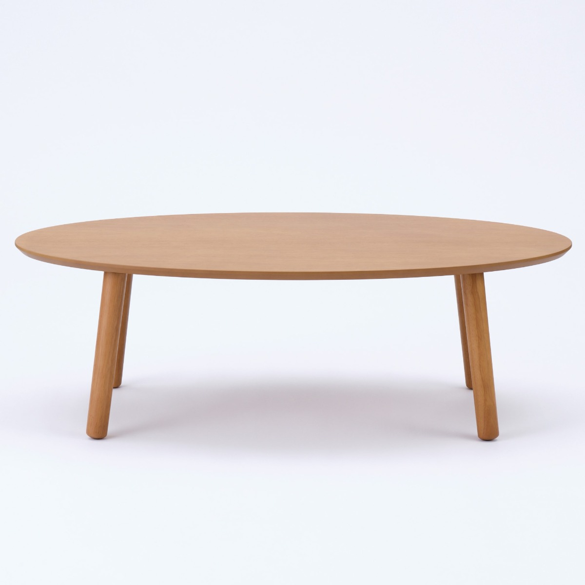 MUJI [A] Bàn Gỗ Thấp Oval
