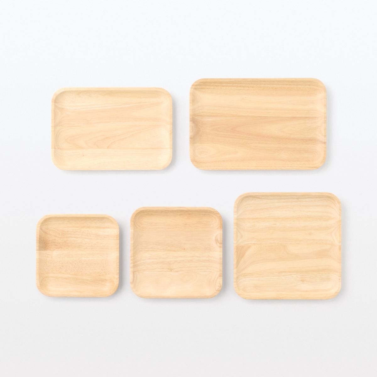 Rubber wood Rectangular Plate