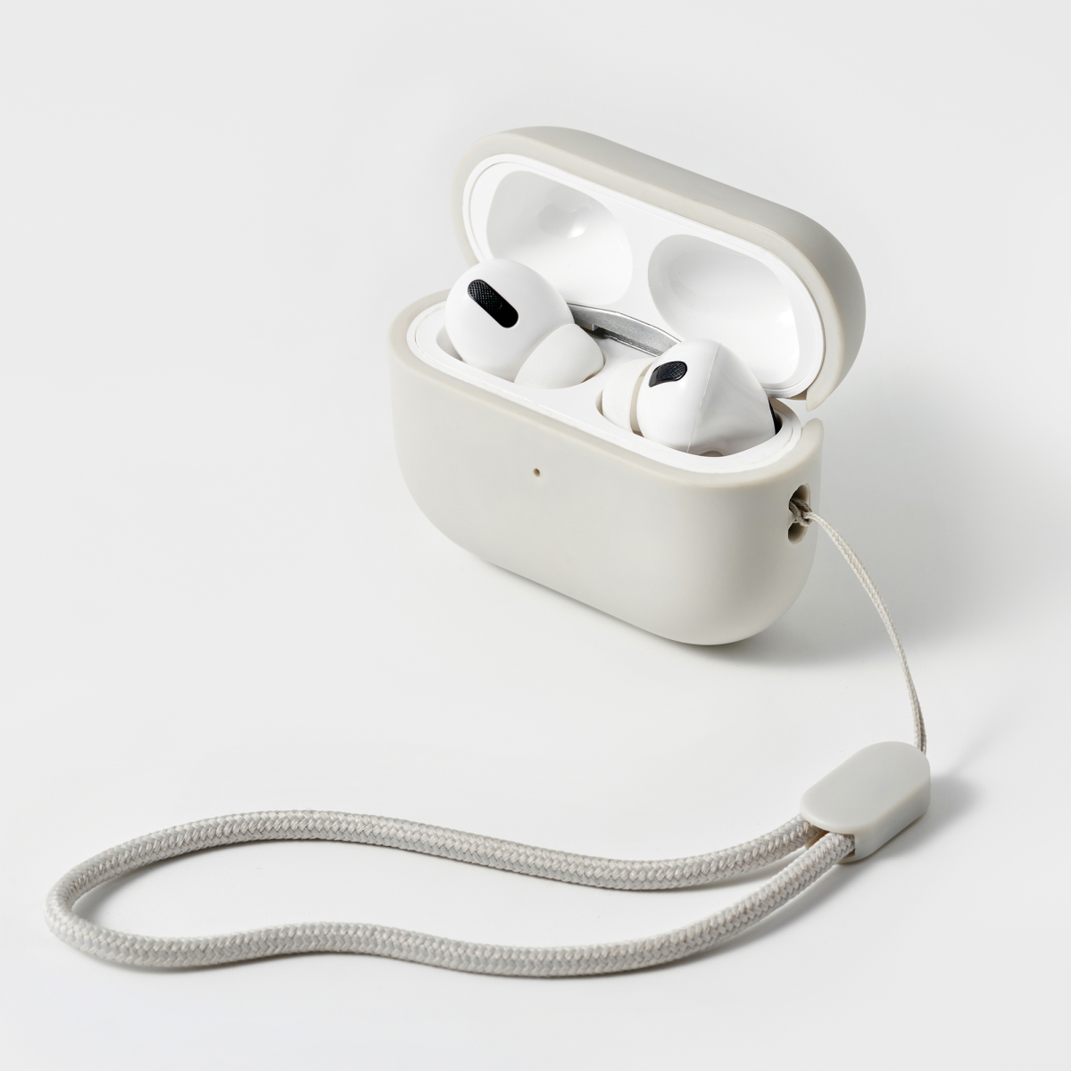 Ốp Đựng Airpod Pro/Pro 2 - Xám Trắng