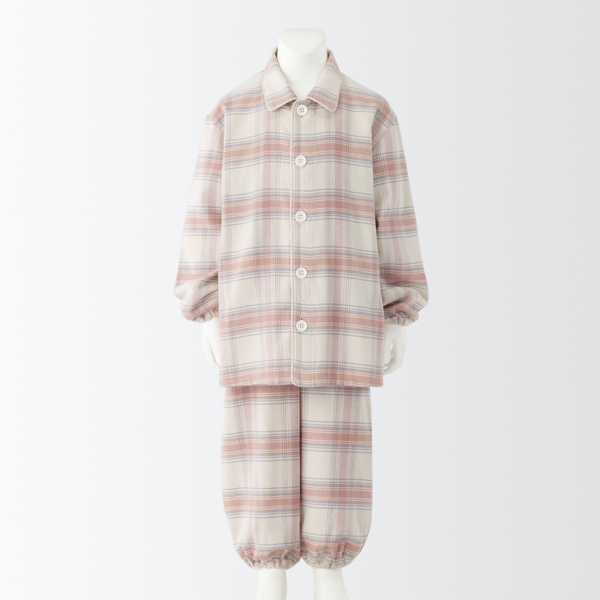 Bộ Pyjama Không Đường May Sườn Vải Flannel - Trẻ Em