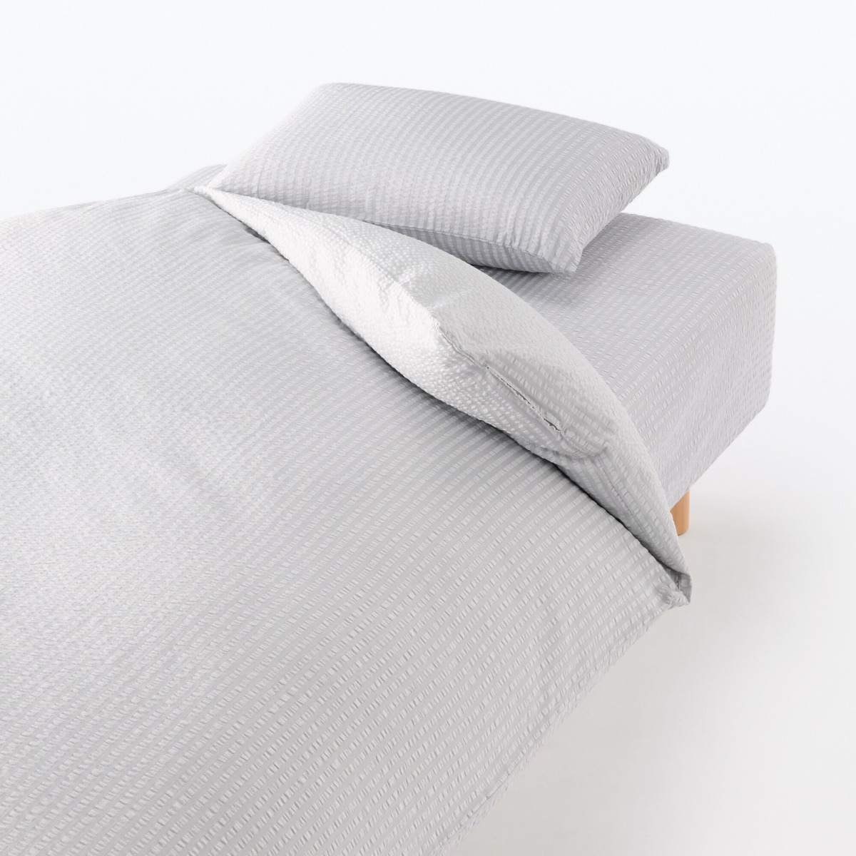 MUJI Cotton Seersucker Duvet Cover Q