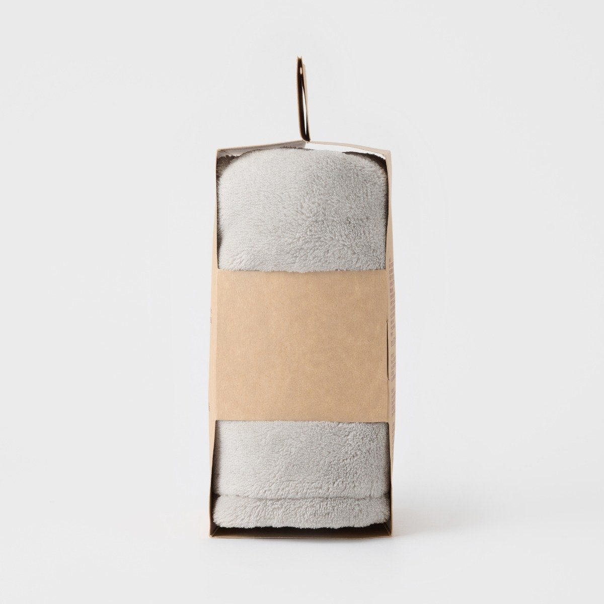 MUJI Khăn Cuốn Tóc Nhanh Khô- Xám Trắng