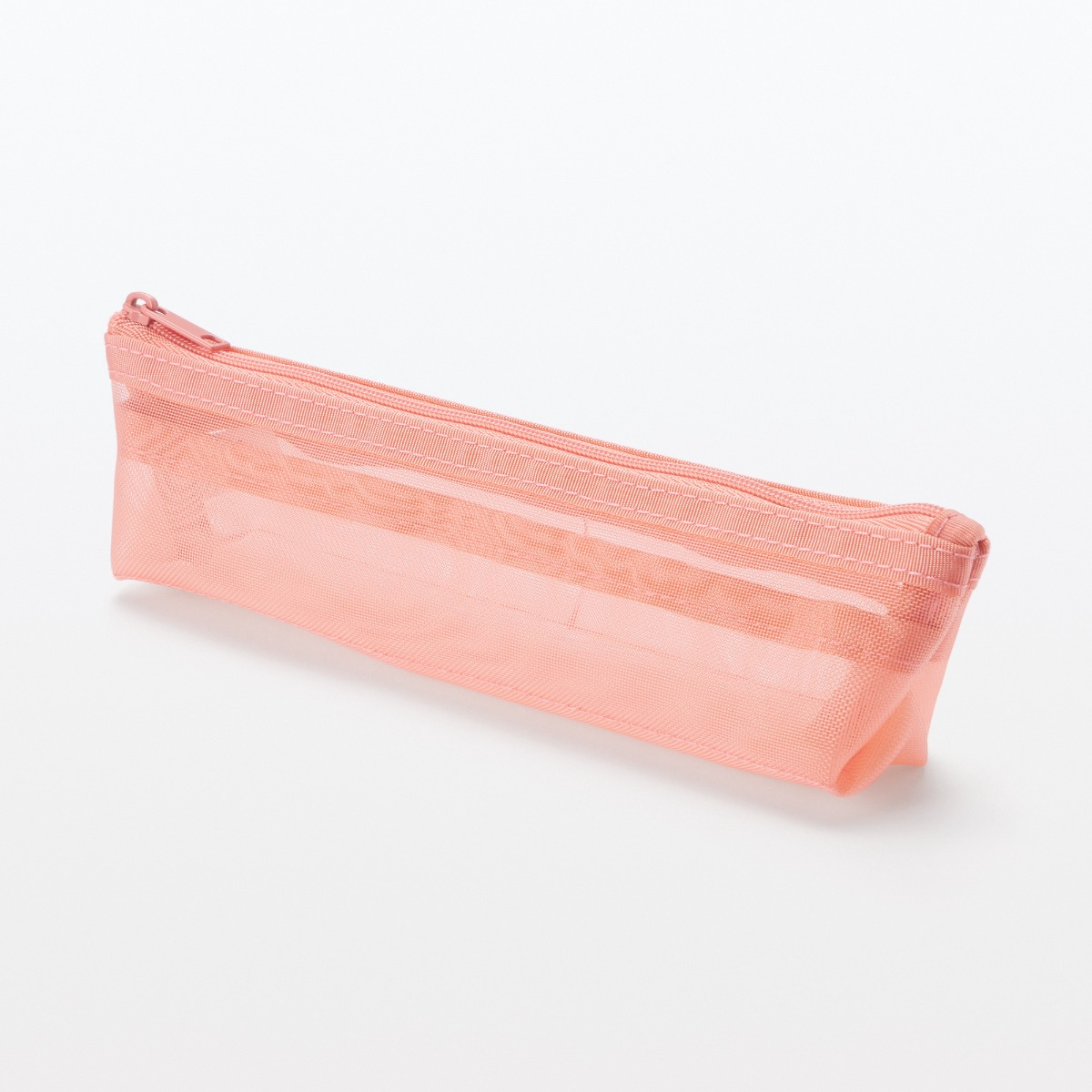 Hộp Bút Lưới Gusset W185*H50 - Hồng MUJI