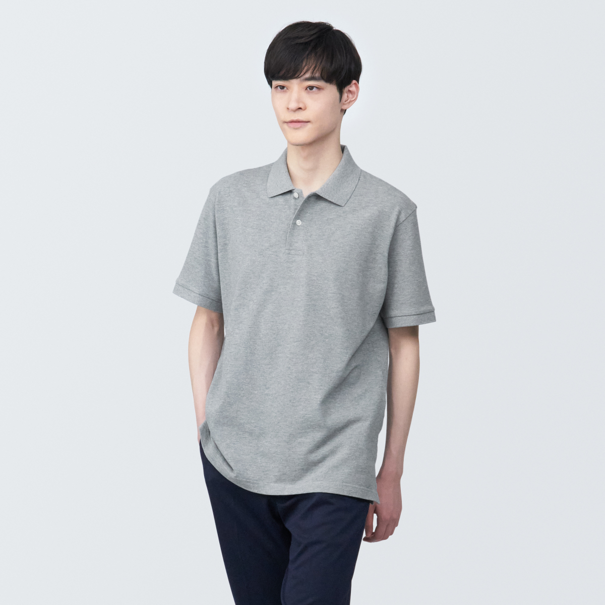 Men'S Washed Pique S/S Polo Shirt