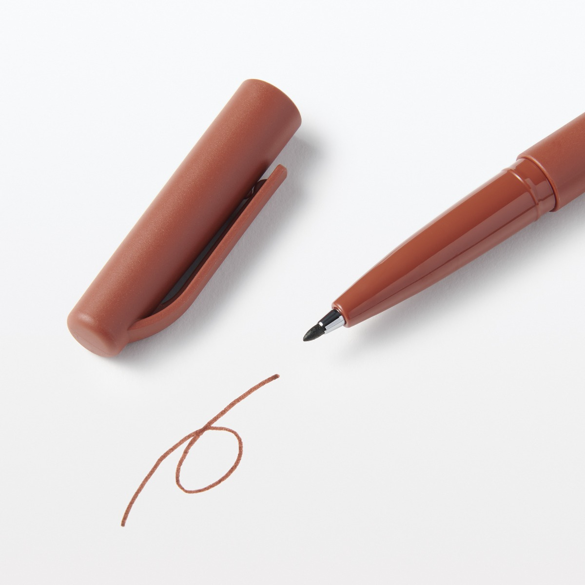 Bút Lông Mực Nước - Nâu Hạt Dẻ MUJI