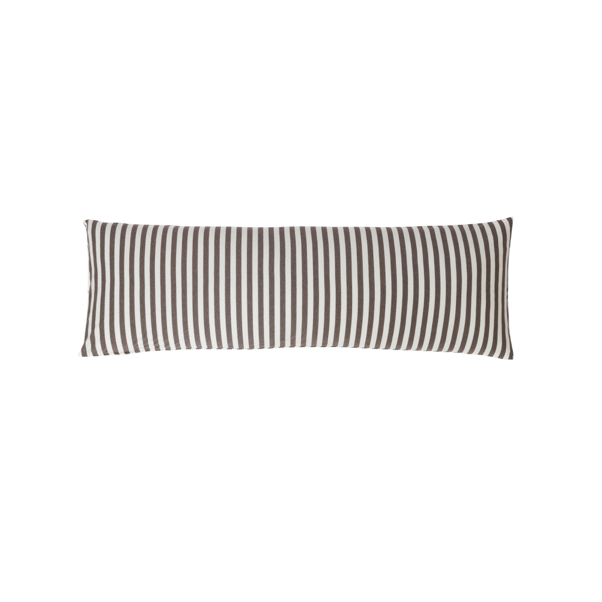 Vỏ Gối Ôm Cotton Jersey Sọc - Nâu