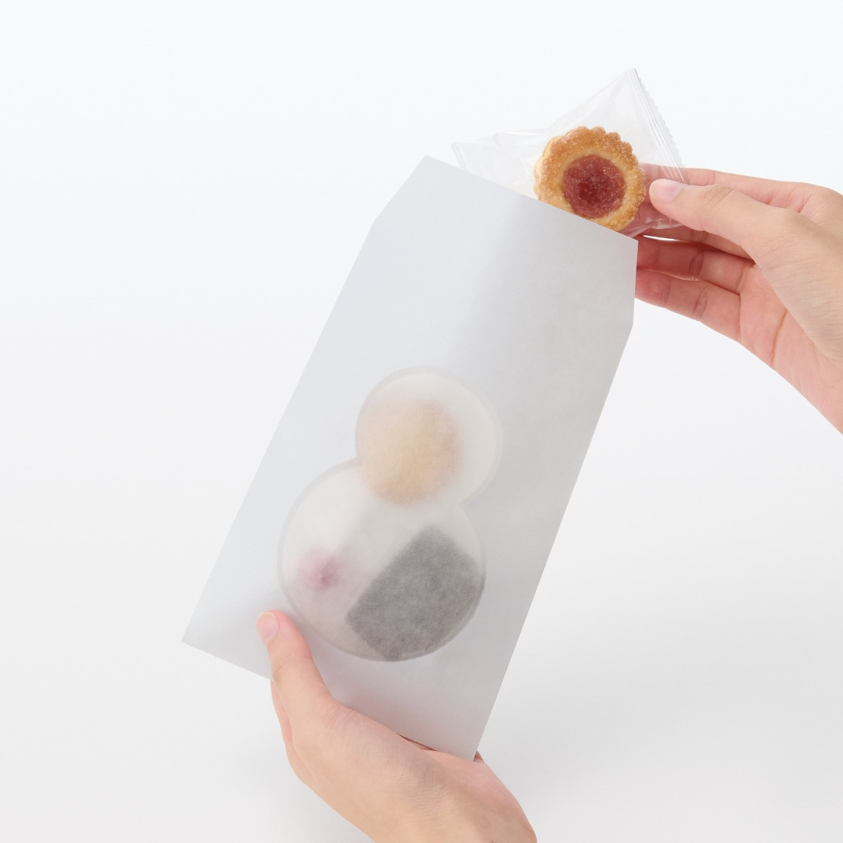 Paper Window Gift Bag Snowman