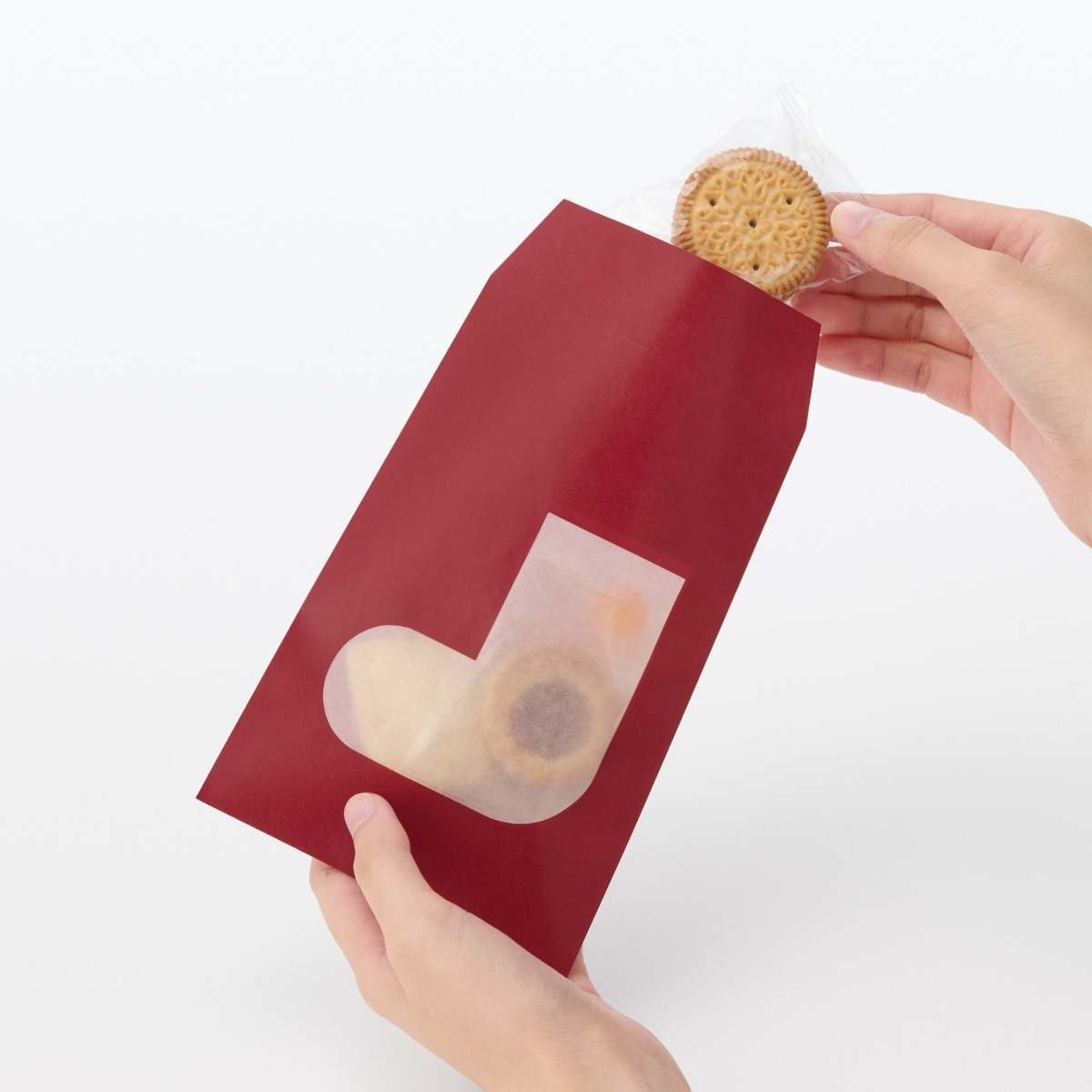 Paper Window Gift Bag Socks