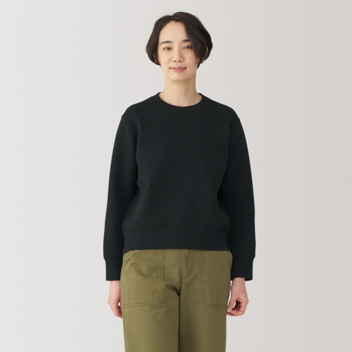 Áo Sweat Shirt Cổ Tròn Dệt Kim