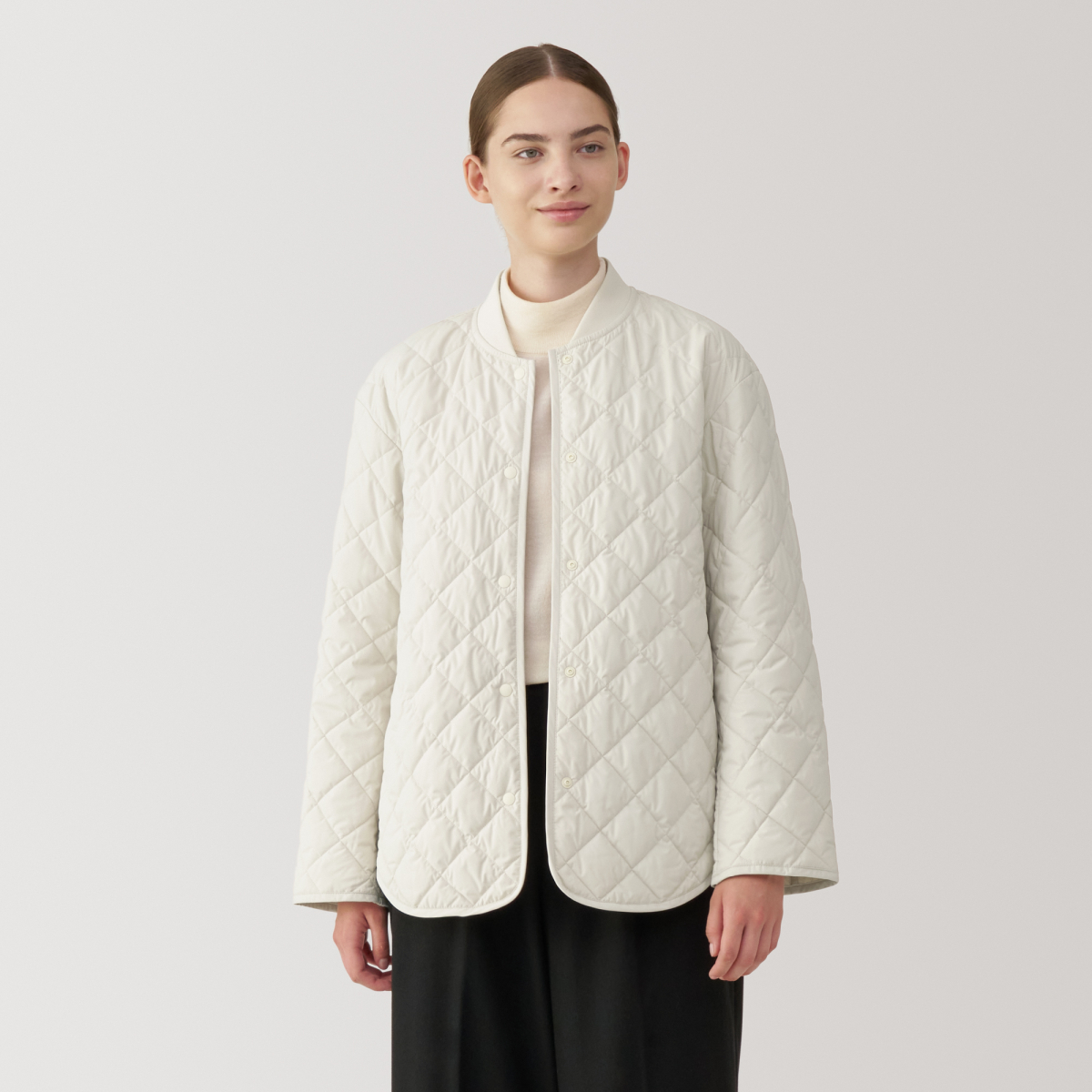 ミハイル様ancellm PADDED QUILTING  JKT ANCELLM（アンセルム） PADDED QUILTING COLLARLESS JACKET