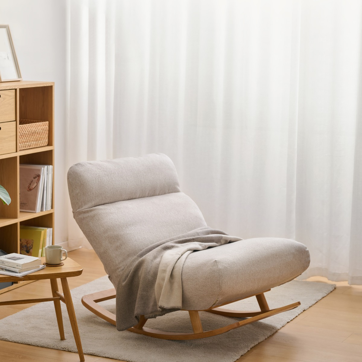 Ghế Bập Bênh Thư Giãn (Lưng Cao) MUJI