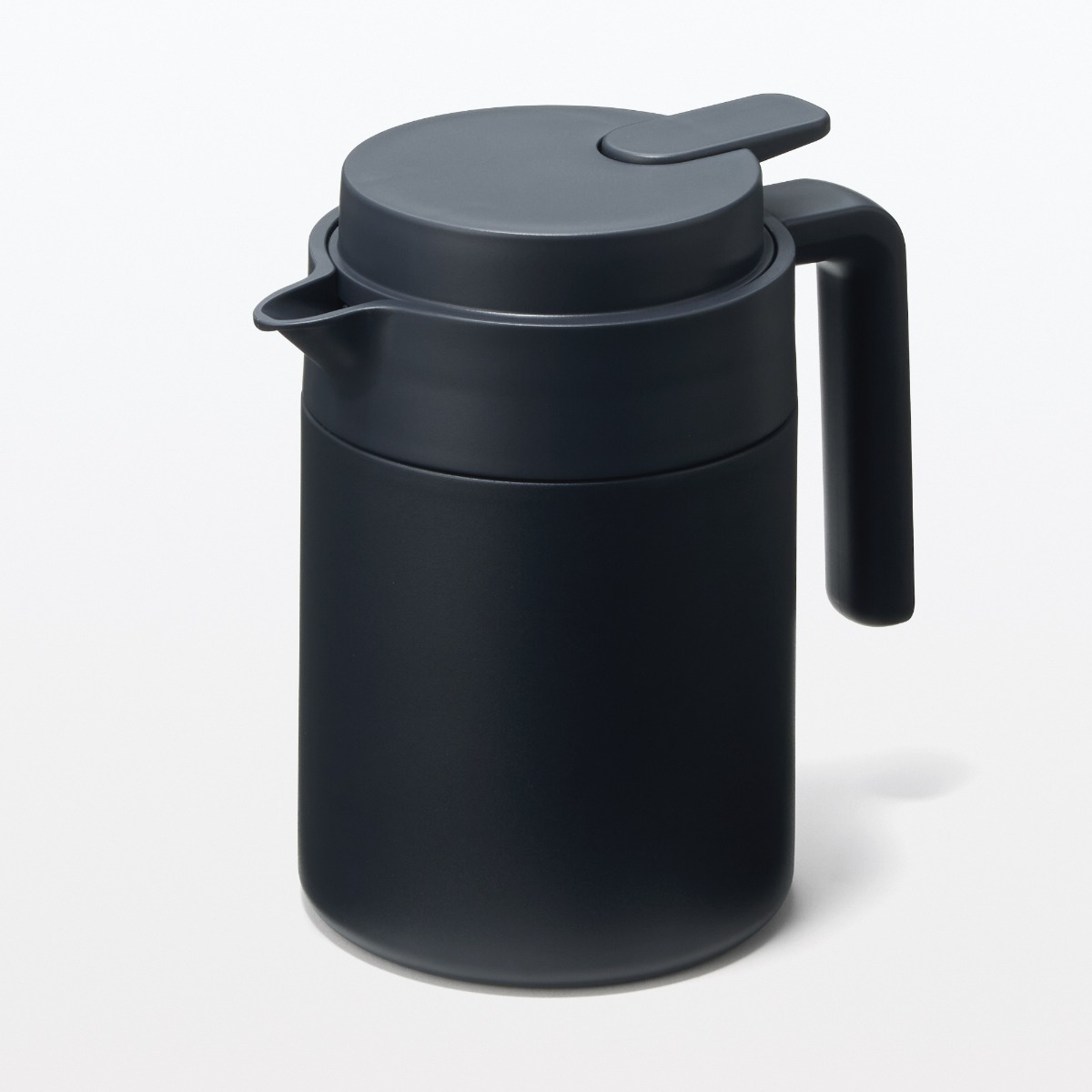 MUJI Bình Giữ Nhiệt Miệng Rộng Dễ Vệ Sinh - 0.8 L - Đen