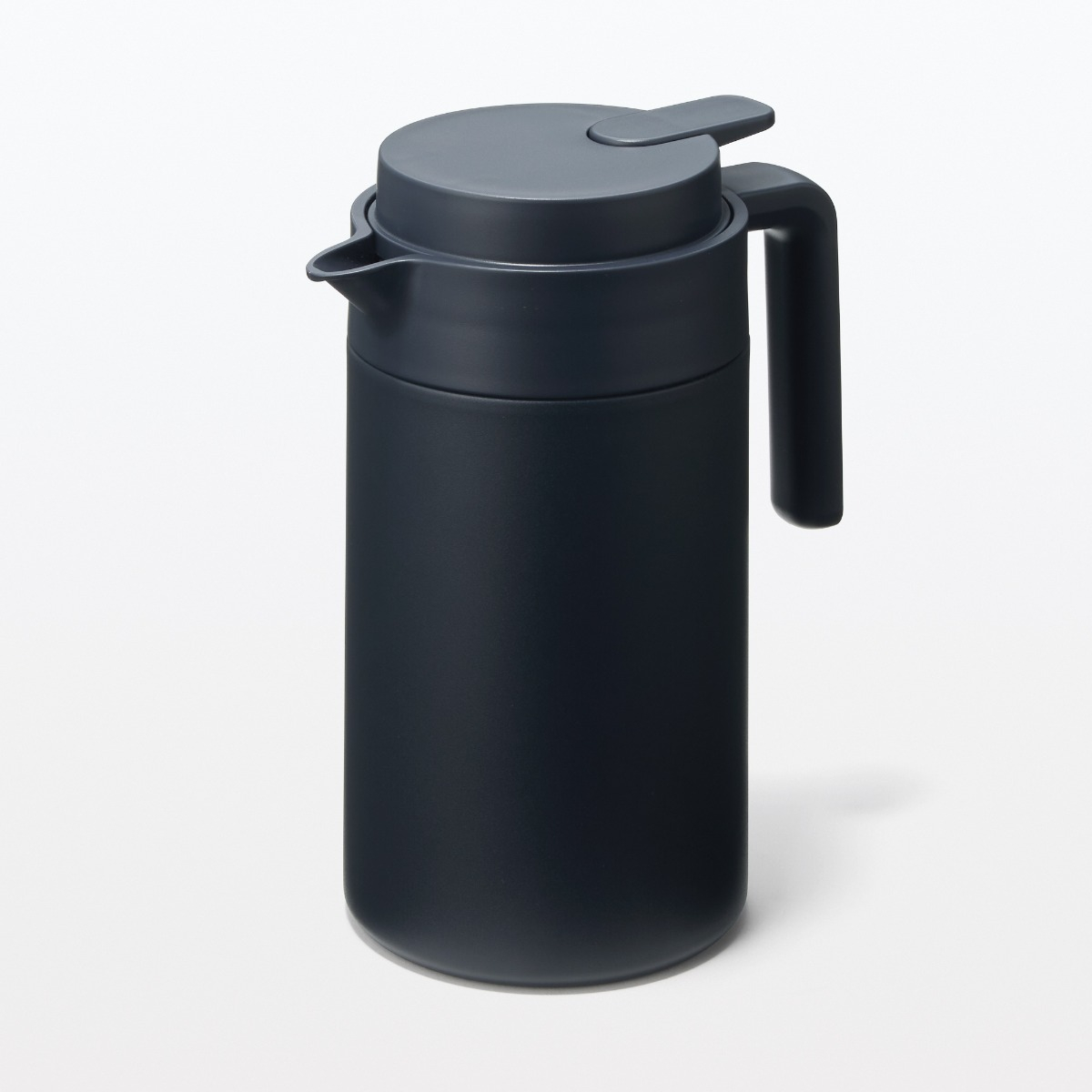 MUJI Bình Giữ Nhiệt Miệng Rộng Dễ Vệ Sinh - 1.3 L - Đen